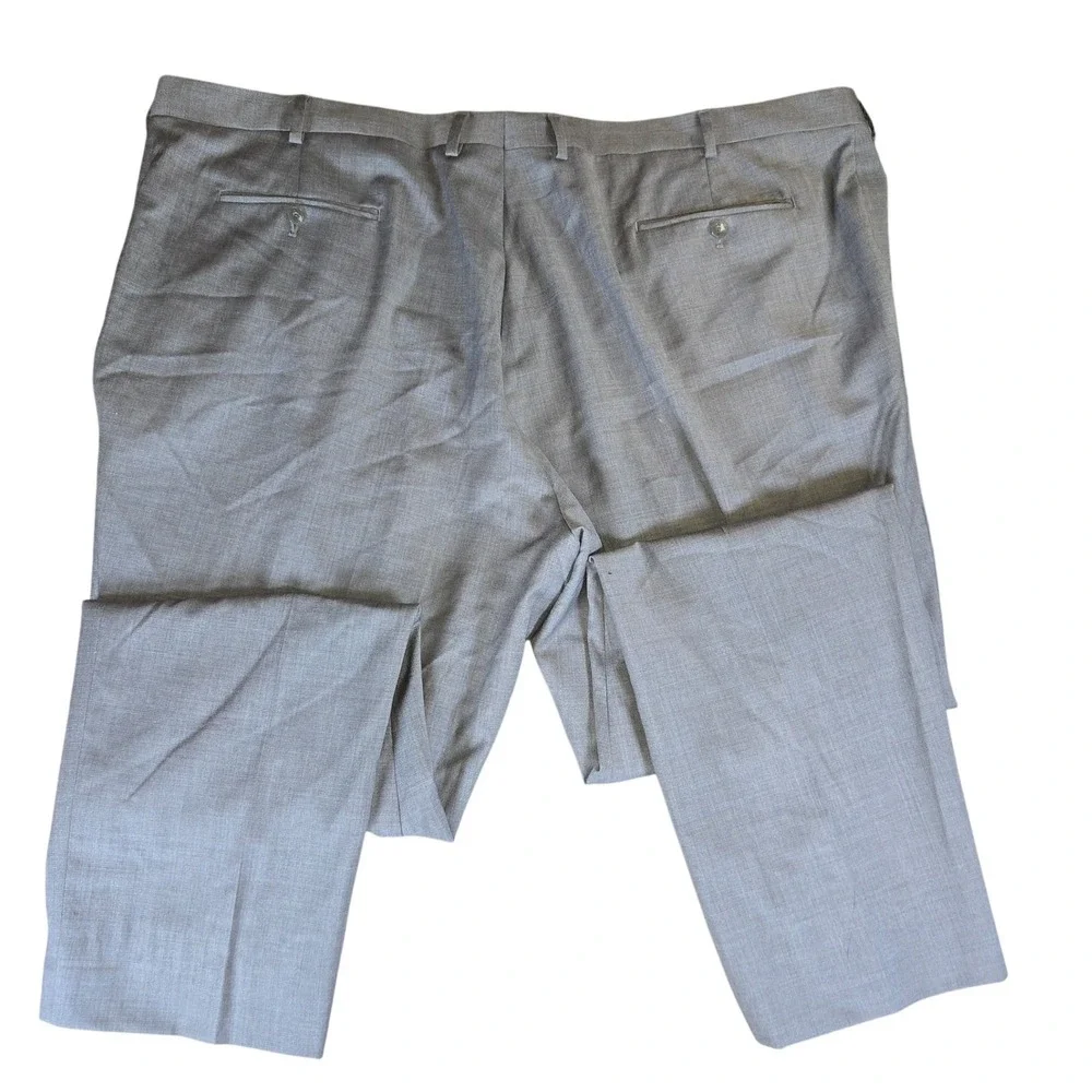 1905 Gray Wool Dress‎ Pants Menswear Formal Trousers Career